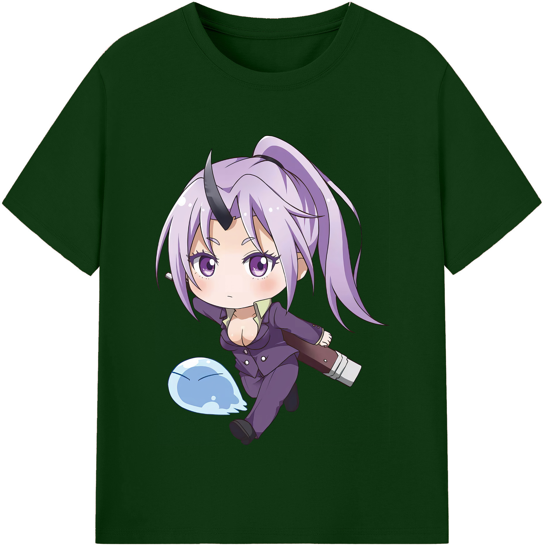 （画像用） 転スラ Regarding Reincarnated to Slime 綿100％半袖Tシャツ（フロントプリント）